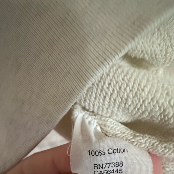 J. Crew Light Gray/ Cream Pullover Sweatshirt - Picture 5 of 5